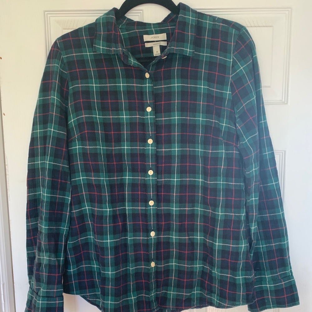 J.Crew Plaid button down shirt